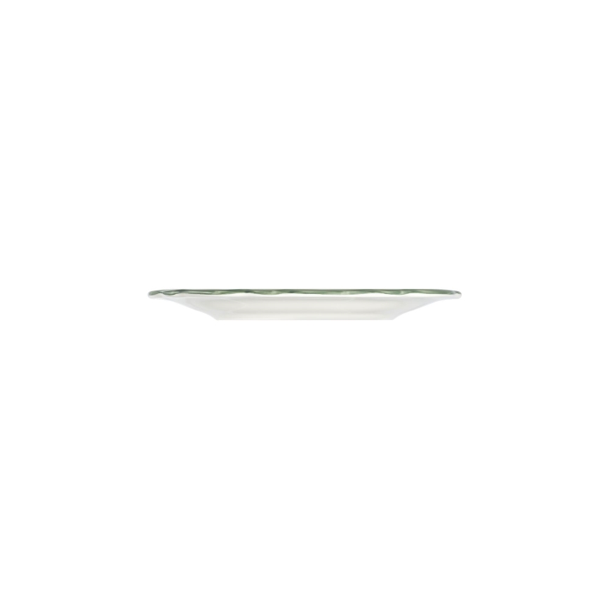24 darabos étkészlet fehér/zöld/porcelán