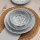 24 darabos étkészlet, kék, porcelán