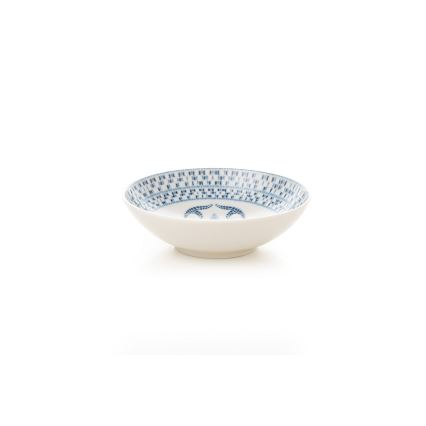 24 darabos étkészlet, kék, porcelán