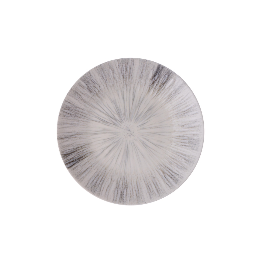 24 darabos étkészlet, szürke/porcelán