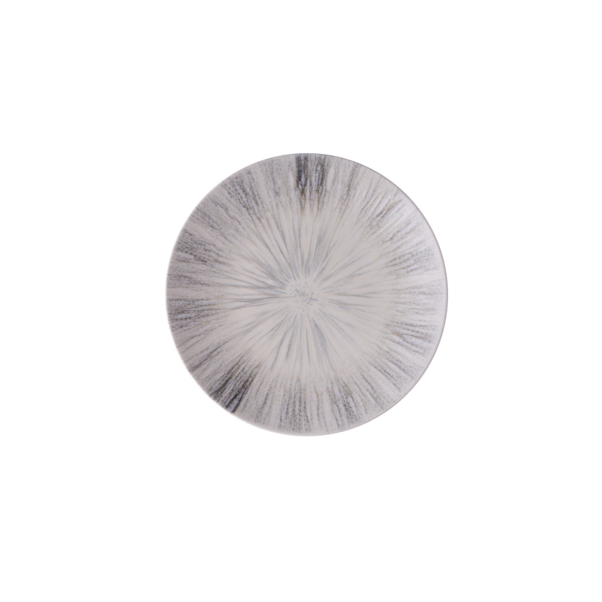 24 darabos étkészlet, szürke/porcelán