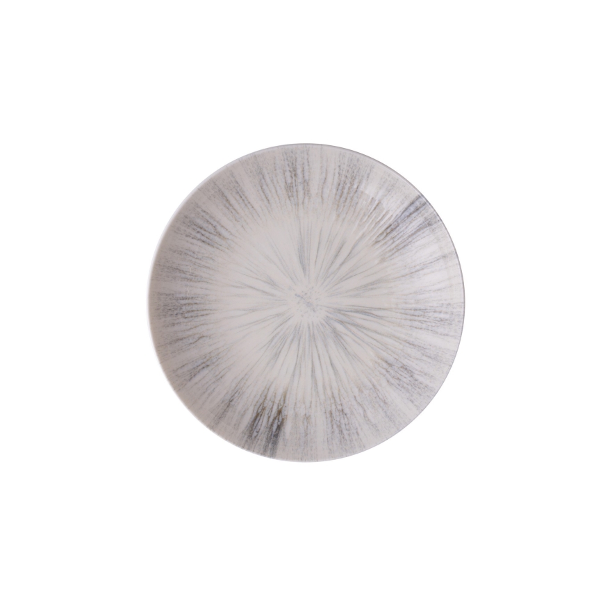 24 darabos étkészlet, szürke/porcelán