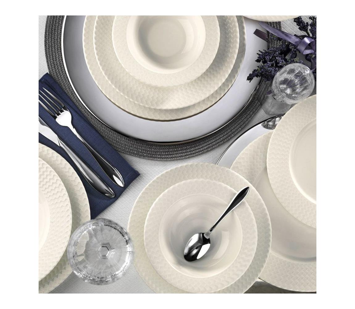 24 darabos fehér porcelán étkészlet 710KTP2471