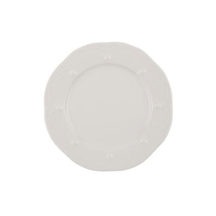 24 darabos fehér porcelán étkészlet