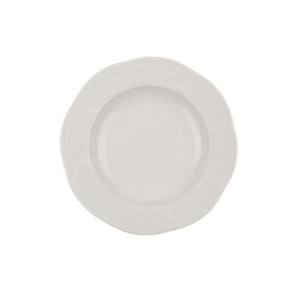24 darabos fehér porcelán étkészlet