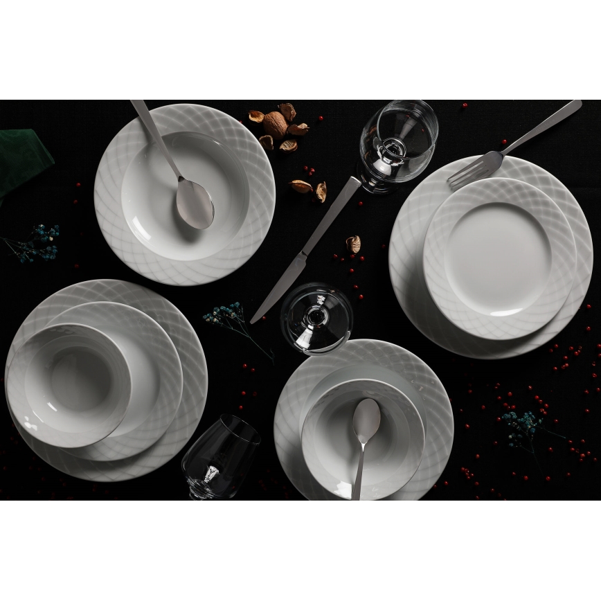 24 darabos fehér/porcelán étkészlet