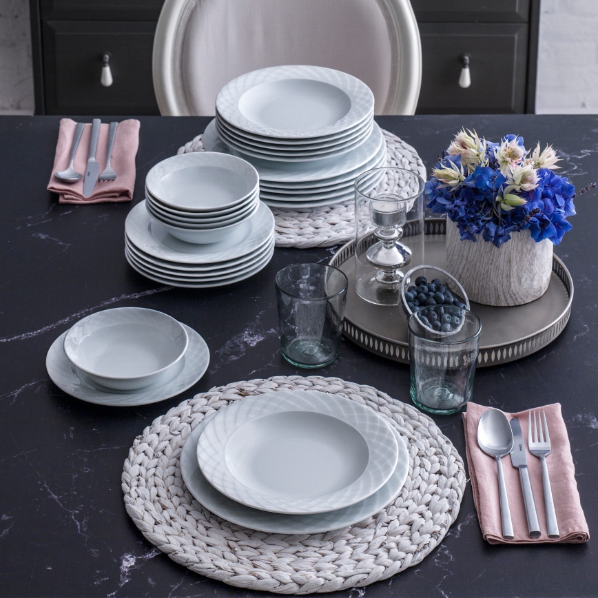 24 darabos fehér/porcelán étkészlet