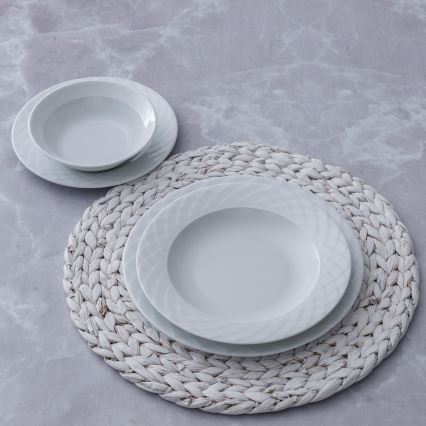 24 darabos fehér/porcelán étkészlet