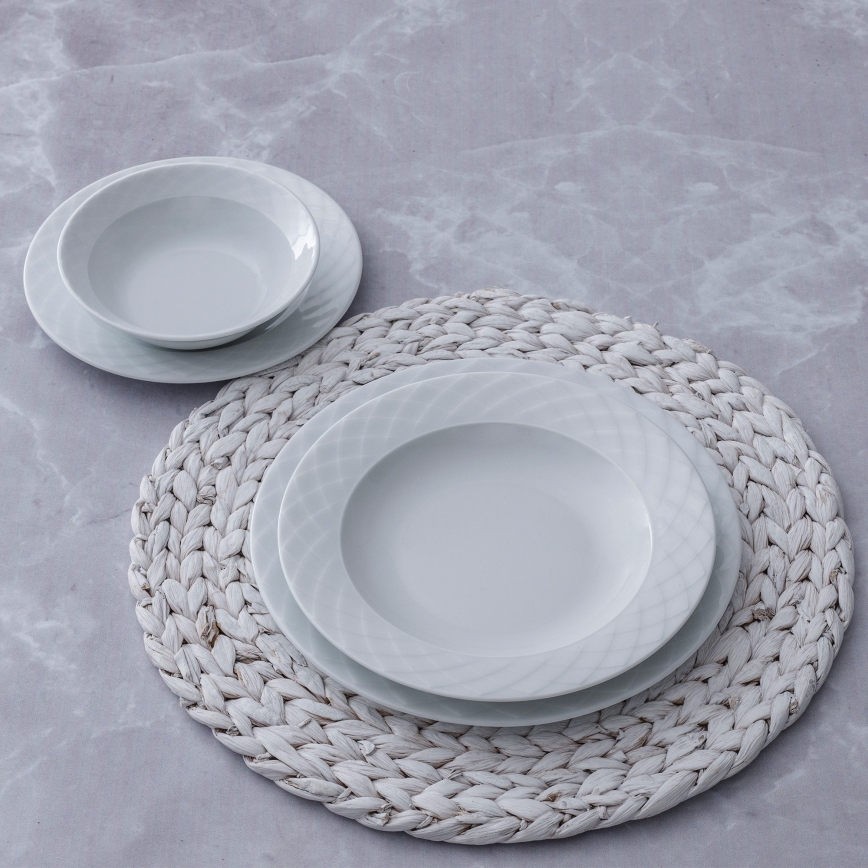 24 darabos fehér/porcelán étkészlet