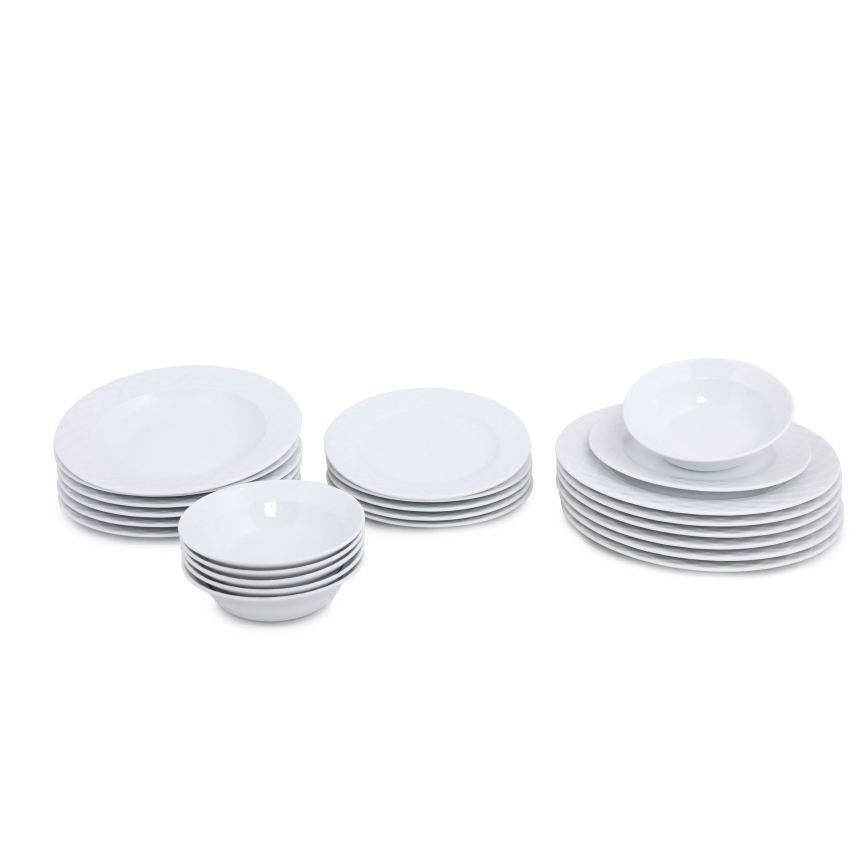 24 darabos fehér/porcelán étkészlet