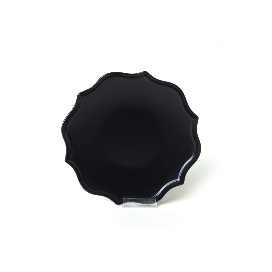 24 darabos fekete kőedény étkészlet