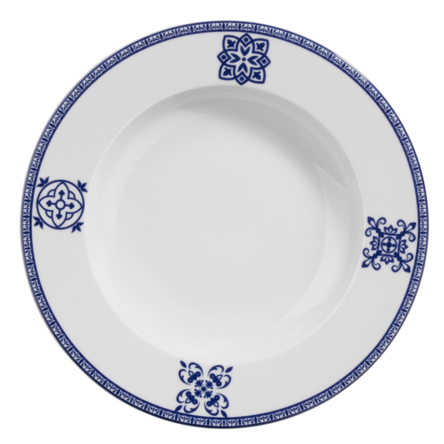 24 darabos kék porcelán étkészlet