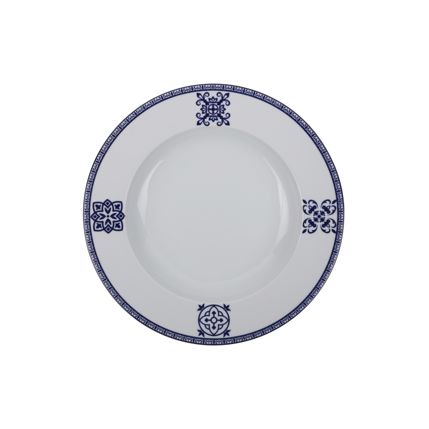 24 darabos kék porcelán étkészlet