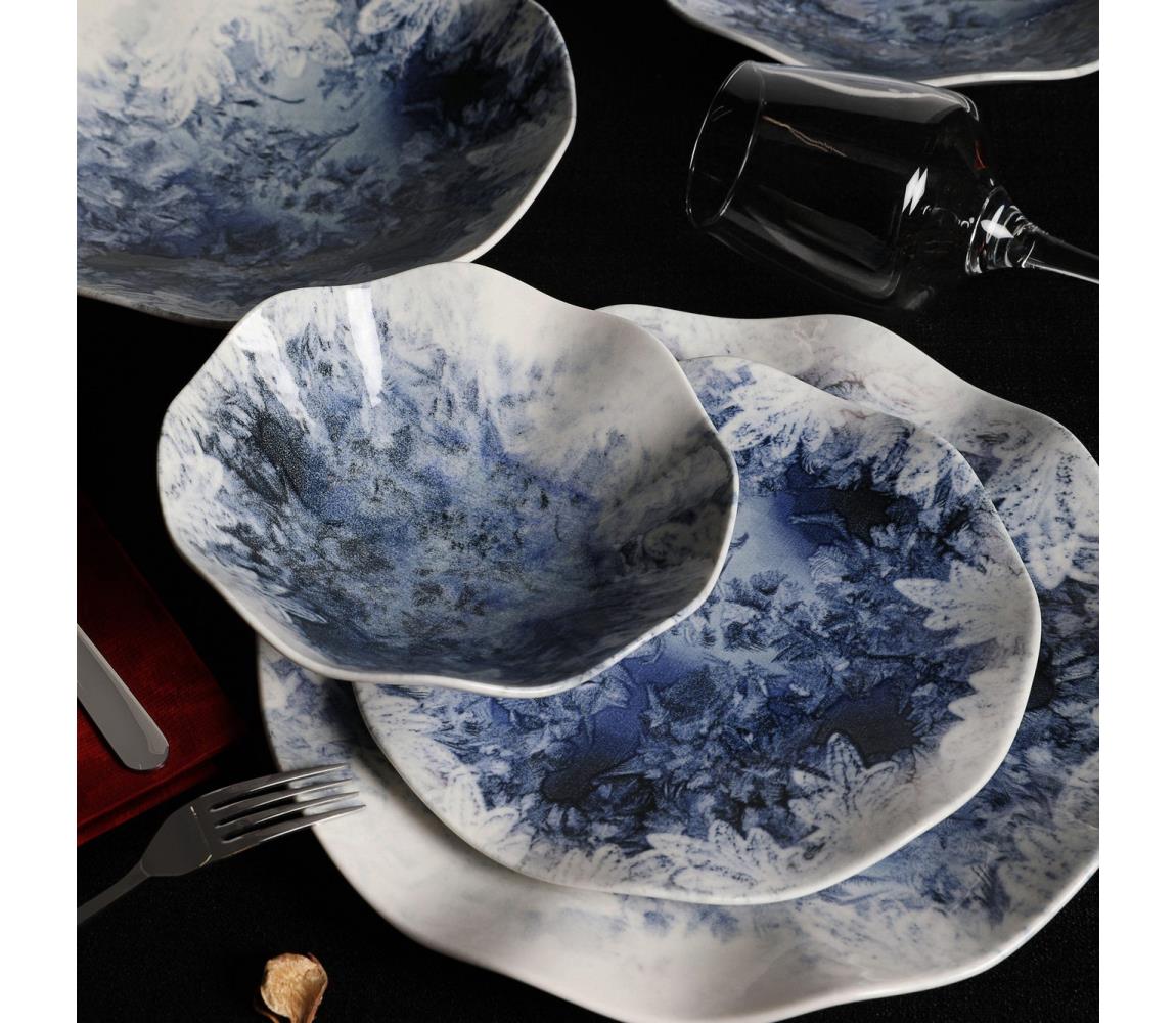 24 darabos kék porcelán étkészlet 387GRP1122