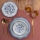 24 darabos kék porcelán étkészlet