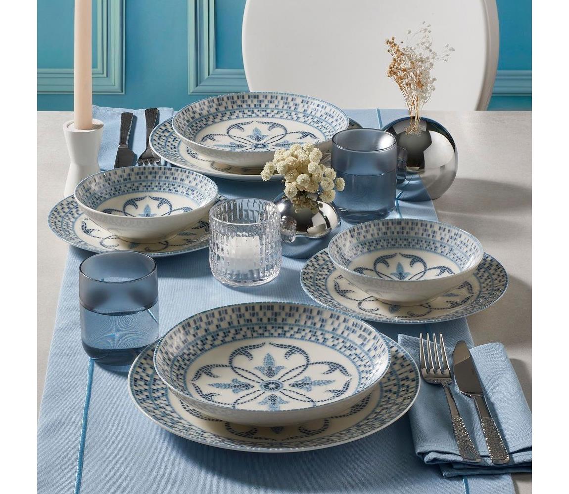 24 darabos kék porcelán étkészlet 387GRP1382