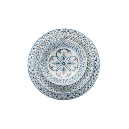 24 darabos kék porcelán étkészlet