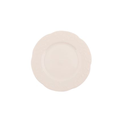 24 darabos krémszínű/porcelán étkészlet