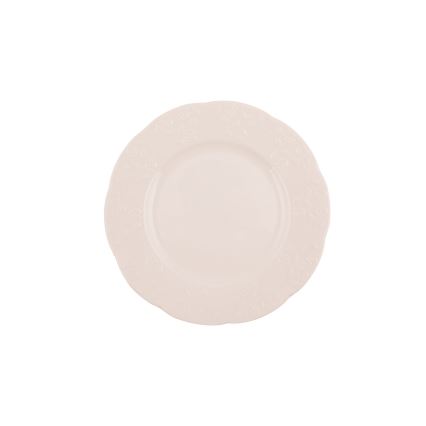 24 darabos krémszínű/porcelán étkészlet