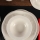 24 darabos krémszínű porcelán étkészlet