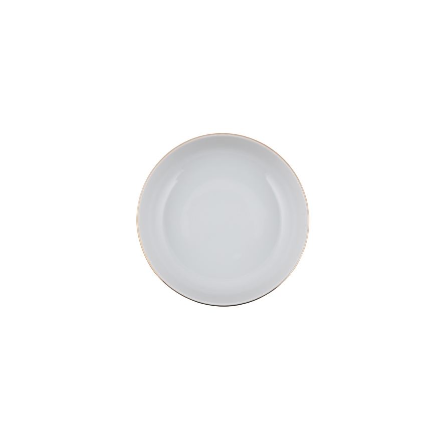 24 darabos porcelán étkészlet, fehér/arany