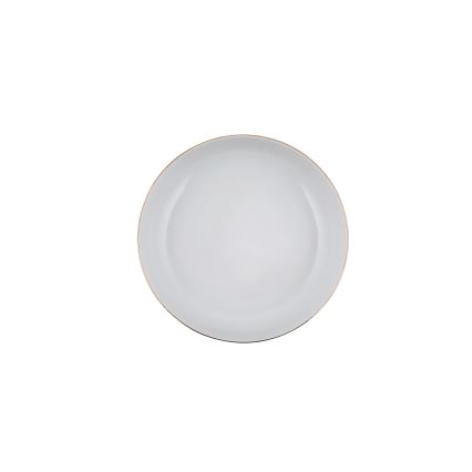 24 darabos porcelán étkészlet, fehér/arany