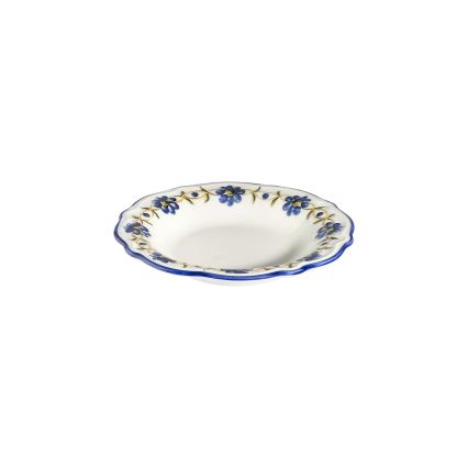 24 darabos porcelán étkészlet – fehér/kék/sárga