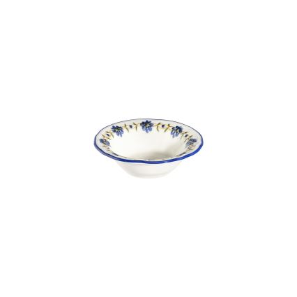 24 darabos porcelán étkészlet – fehér/kék/sárga