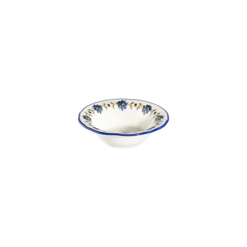 24 darabos porcelán étkészlet – fehér/kék/sárga