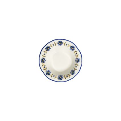 24 darabos porcelán étkészlet – fehér/kék/sárga