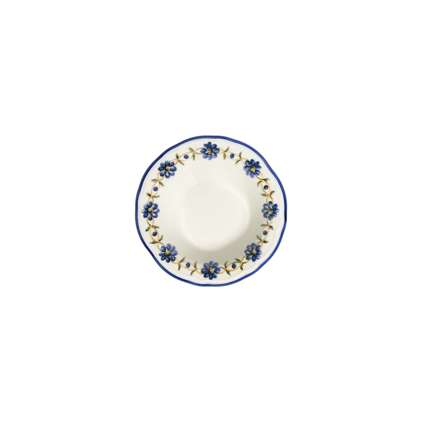 24 darabos porcelán étkészlet – fehér/kék/sárga