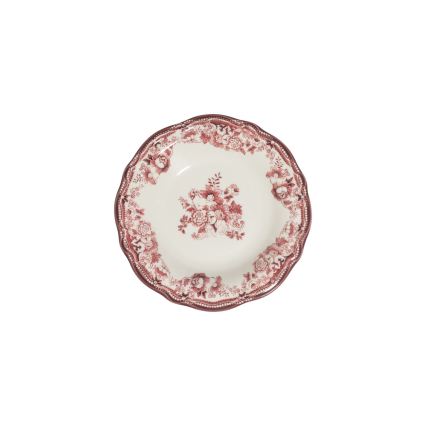 24 darabos porcelán étkészlet, fehér/rózsaszín