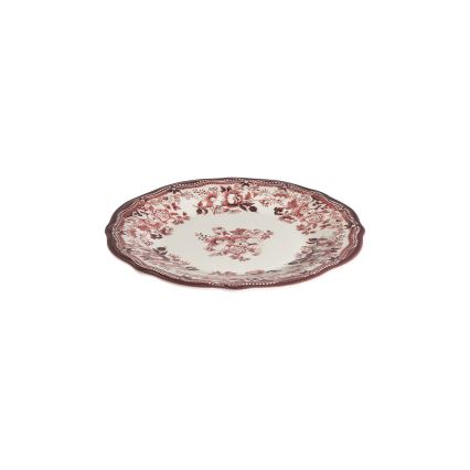 24 darabos porcelán étkészlet, fehér/rózsaszín