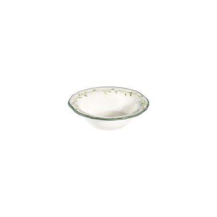24 darabos porcelán étkészlet fehér/zöld
