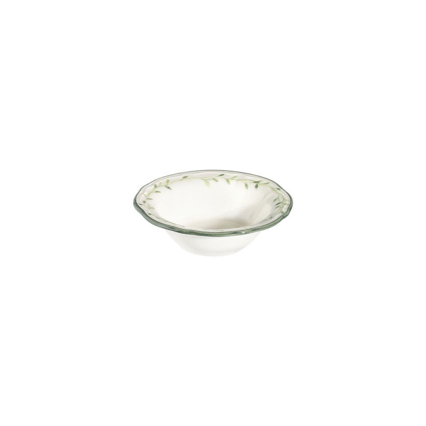 24 darabos porcelán étkészlet fehér/zöld