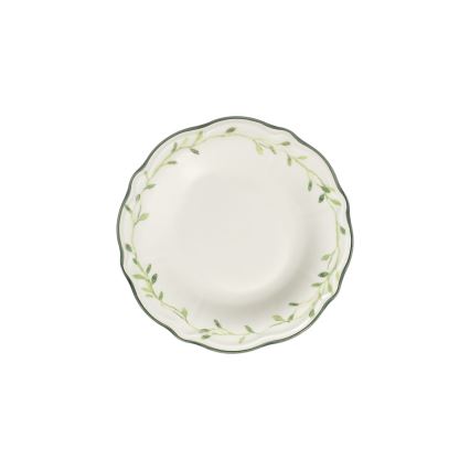 24 darabos porcelán étkészlet fehér/zöld