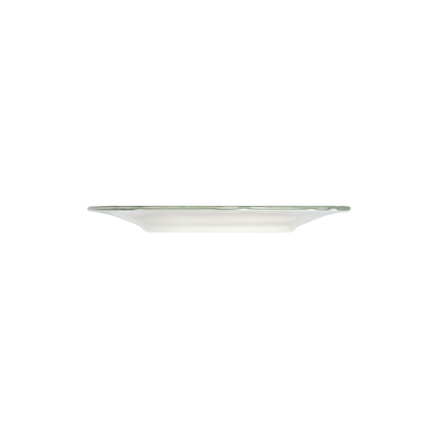 24 darabos porcelán étkészlet fehér/zöld