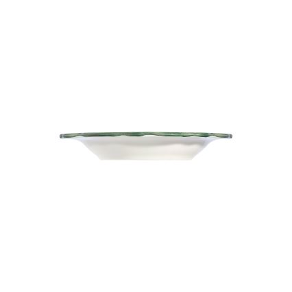 24 darabos porcelán étkészlet, fehér/zöld/piros