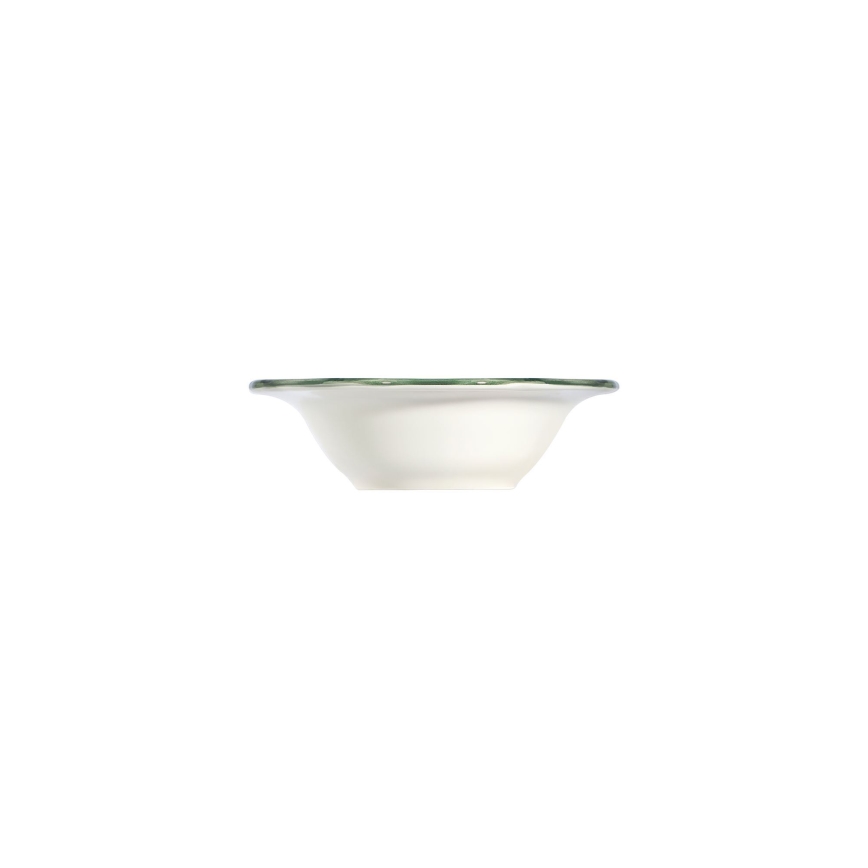 24 darabos porcelán étkészlet, fehér/zöld/piros