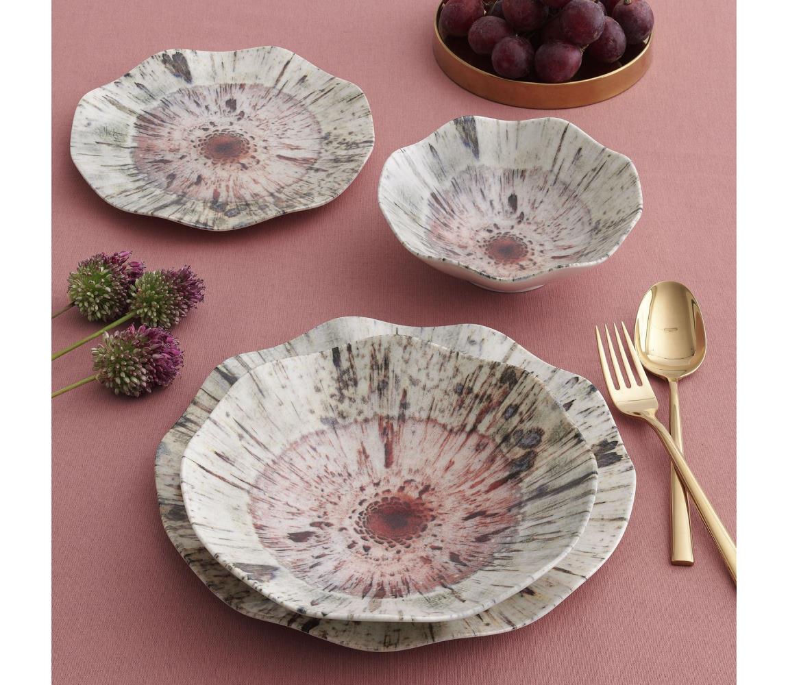 24 darabos színes porcelán étkészlet 387GRP1125