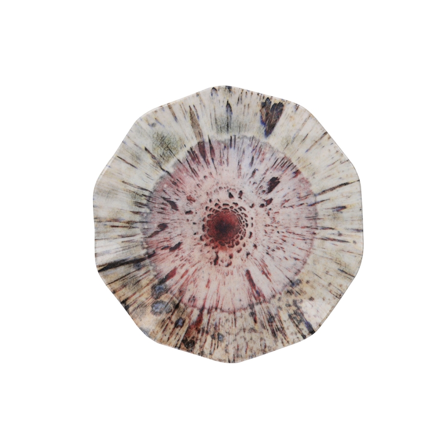 24 darabos színes porcelán étkészlet