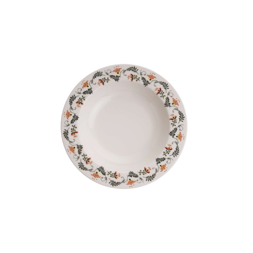 24 darabos színes porcelán étkészlet