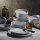 24 darabos szürke/porcelán étkészlet
