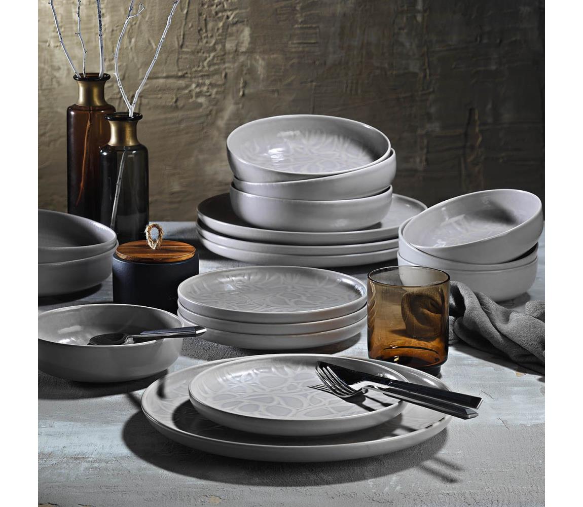 24 darabos szürke/porcelán étkészlet 710KTP3529