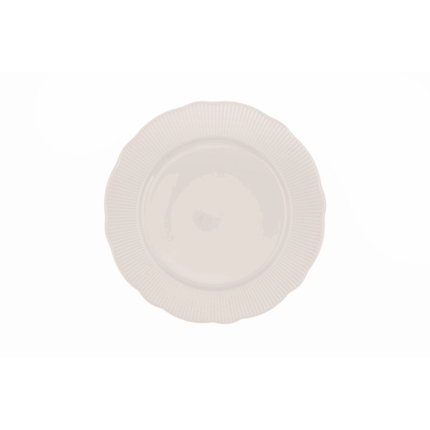 24 db-os étkészlet, fehér porcelán