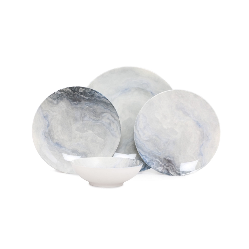 24 részes barna porcelán étkészlet