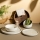 24 részes bézs porcelán étkészlet