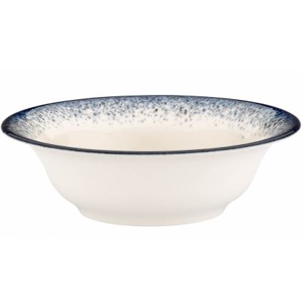 24 részes étkészlet fehér/kék/porcelán