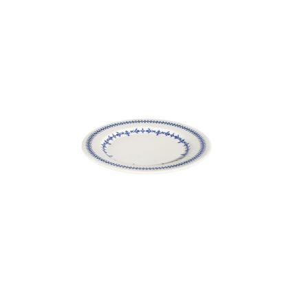 24 részes étkészlet fehér/kék/porcelán