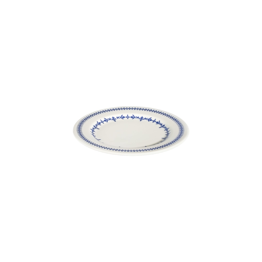 24 részes étkészlet fehér/kék/porcelán